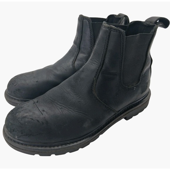 Other - WORX By Red Wing Shoes Boots Mens 8.5 Wide Black Leather Chelsea Work Steel Toe